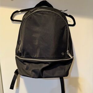 Lululemon Athletica Black Backpack with laptop pocket